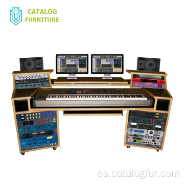 Escritorio de mezclador de audio digital de lujo, escritorio de audio de la universidad, música, muebles gratis, monitor de hogar, escritorio